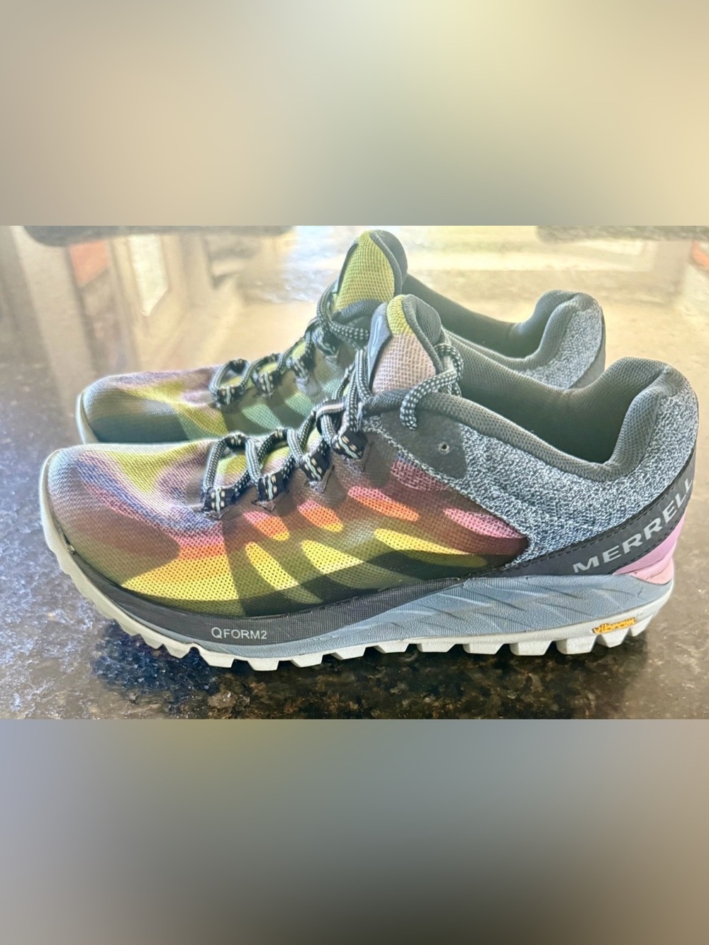 Merrell Antora 2 Rainbow Trail Running Shoes Womens US 6 Multicolor J135430